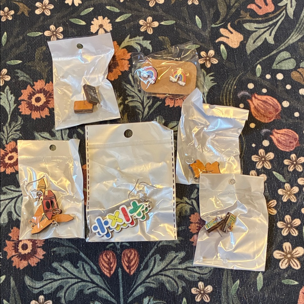 Lot of Teacher Earrings